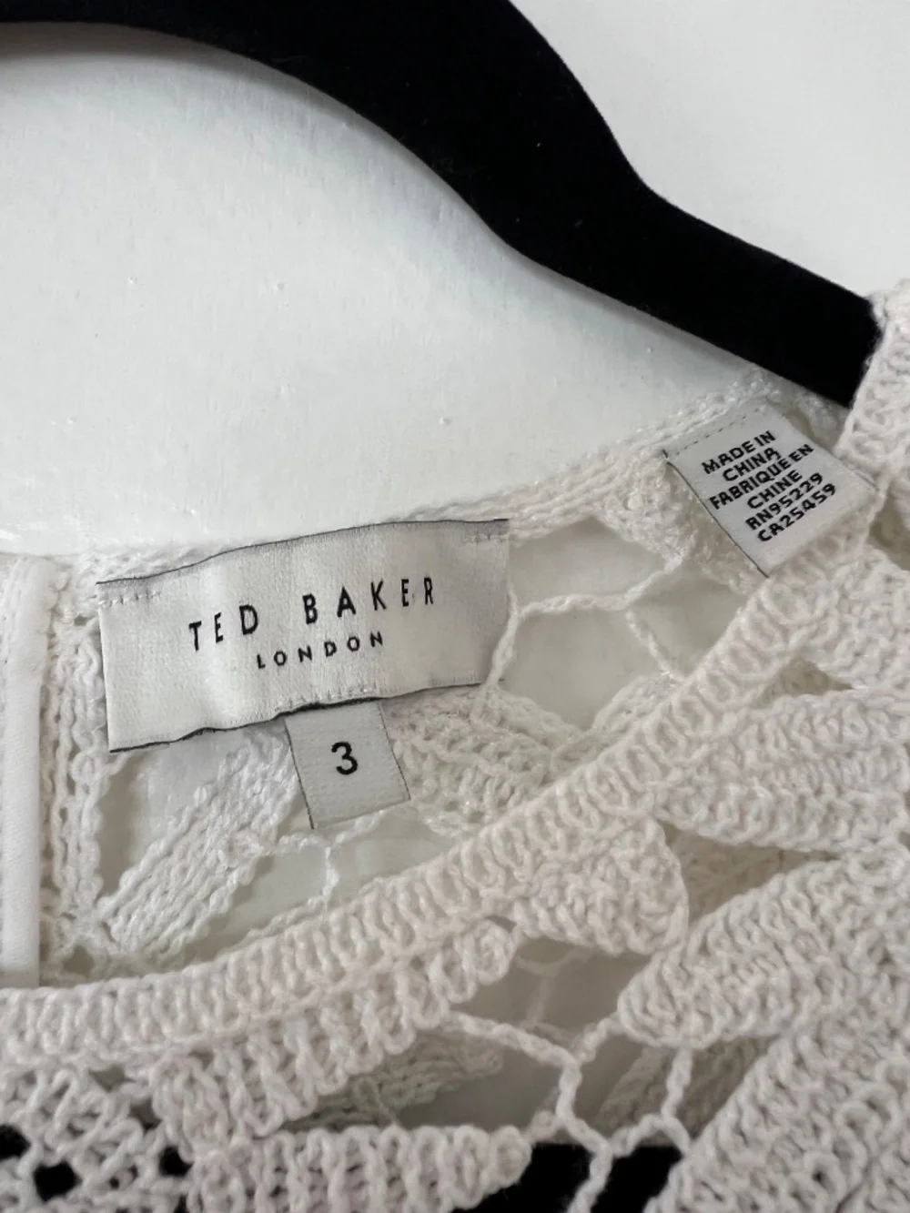 Ted Baker Boho Crochet Old Money Scalloped Midi Dress (3) - Picture 5 of 9